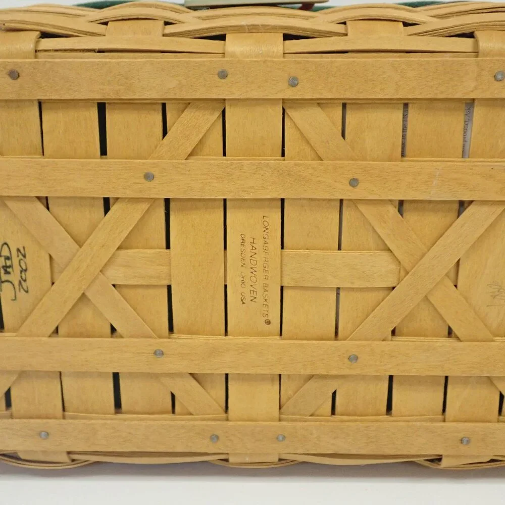 Longaberger 2002 Christmas Collection Ribbon basket.